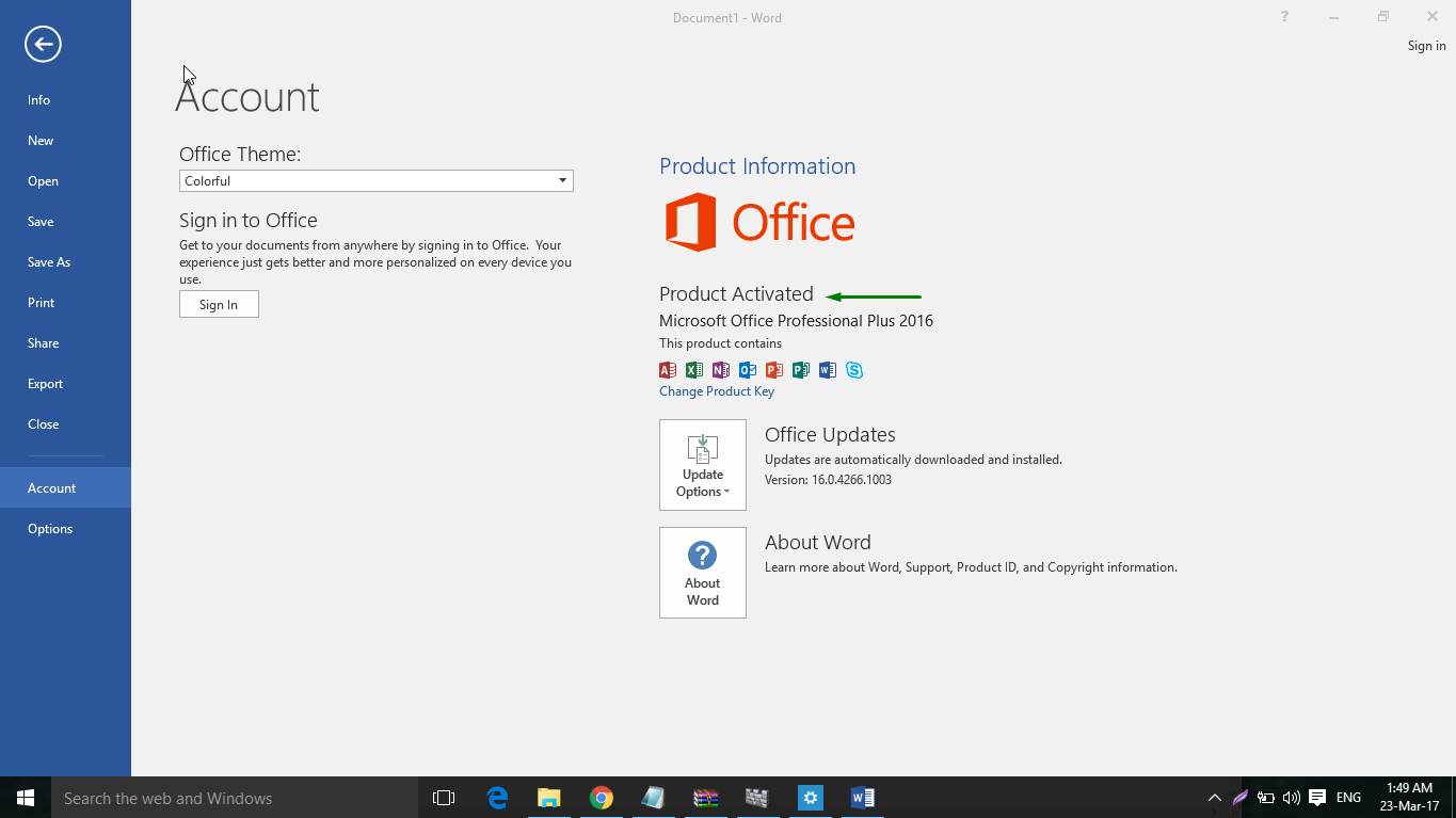 office 2016 crack activation